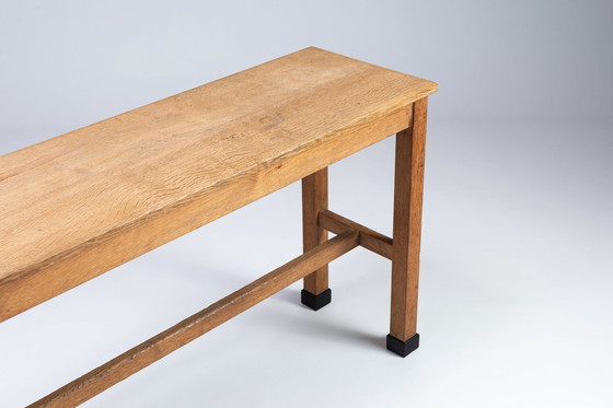 Image 1 of Large Oak Bench