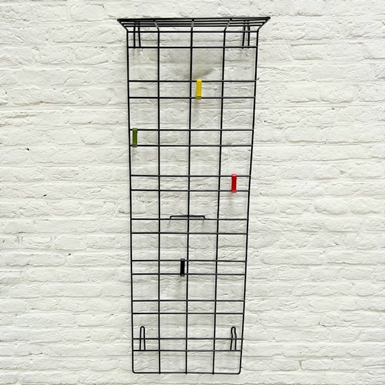 Image 1 of Coat rack - scale - black steel - midcentury