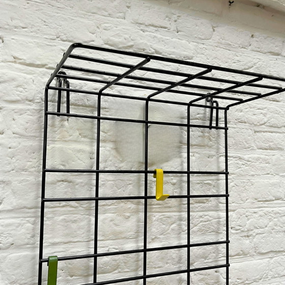 Image 1 of Coat rack - scale - black steel - midcentury