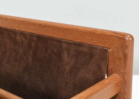 Image 1 of Magazine Rack In Teak And Leather By Salin Møbler, Denmark – 1960’S