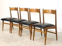 4x Vintage italian dining chairs