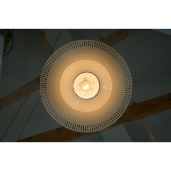 Image 1 of Lampada a sospensione vintage in vetro e metallo di Napako, Cecoslovacchia, anni '70