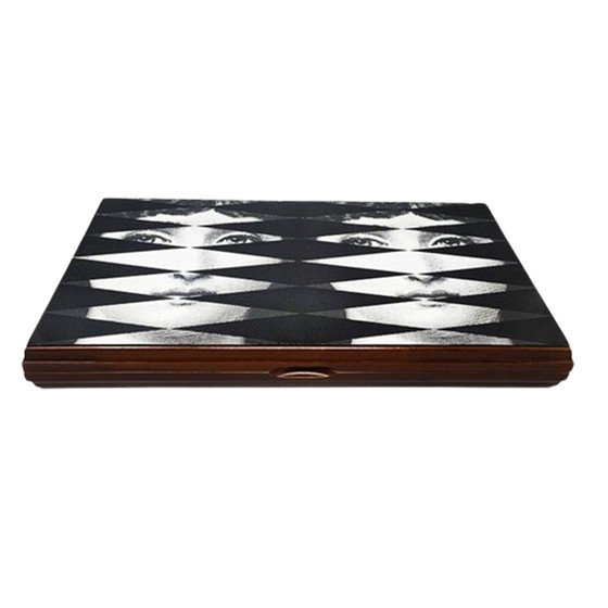 Image 1 of 1980s Gorgeous Piero Fornasetti Backgammon in Excellent condition. Made in Italy