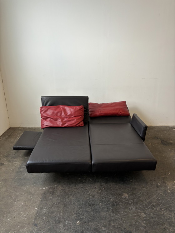 Image 1 of Franz Fertig designer sofa bed leather