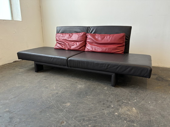 Image 1 of Franz Fertig designer sofa bed leather