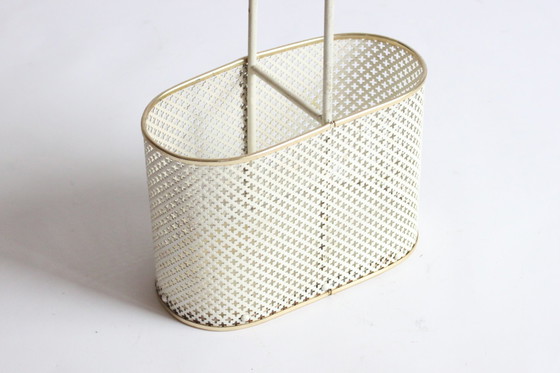 Image 1 of French Wine Bottle Basket, 1950S