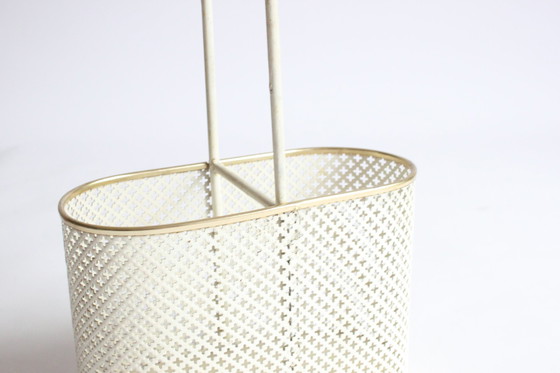 Image 1 of French Wine Bottle Basket, 1950S