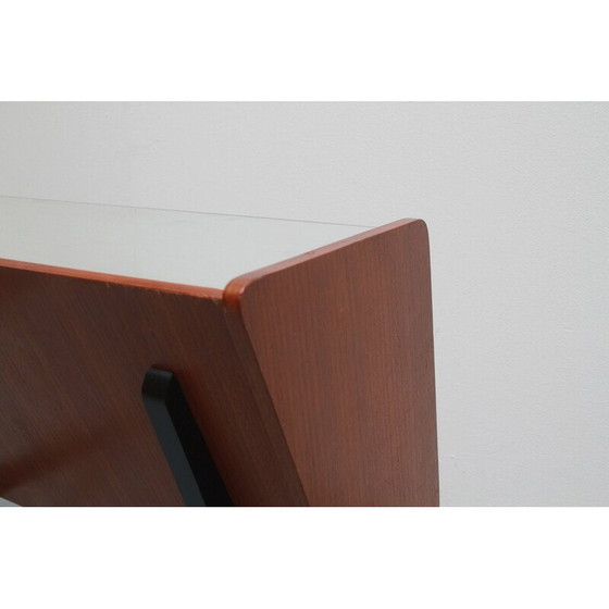 Image 1 of Vintage furniture in walnut and glass, 1950s