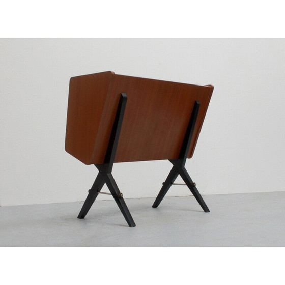 Image 1 of Vintage furniture in walnut and glass, 1950s