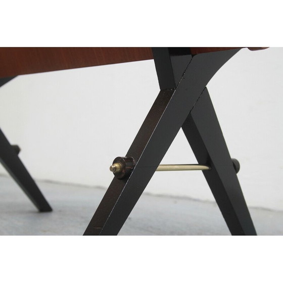 Image 1 of Vintage furniture in walnut and glass, 1950s