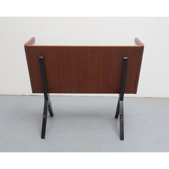 Image 1 of Vintage furniture in walnut and glass, 1950s