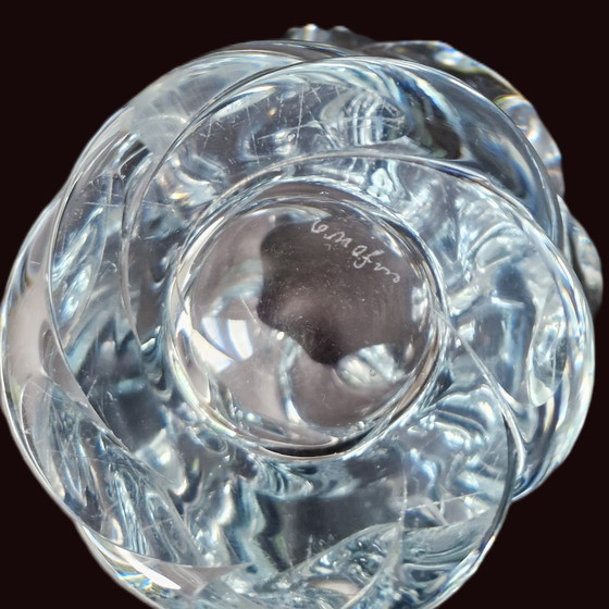 Image 1 of Orrefors - Ice blue "Stella Polaris" Vase By Vicke Lindstrand