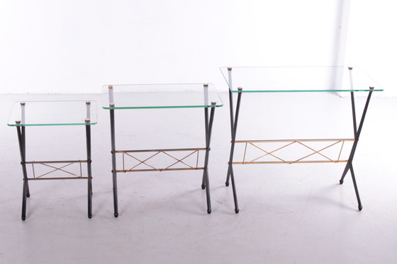 Image 1 of  Tables d'appoint vintage Angelo Ostuni, Italie années 1950