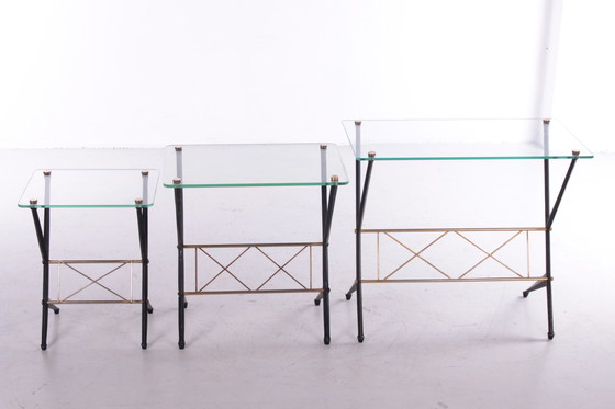 Image 1 of  Tables d'appoint vintage Angelo Ostuni, Italie années 1950