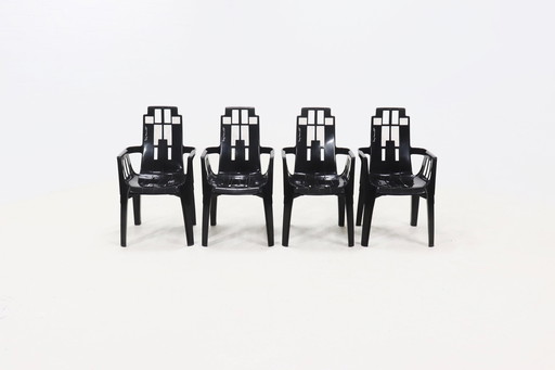 4 x Pierre Paulin for Henry Massonnet Garden Chair 1980s