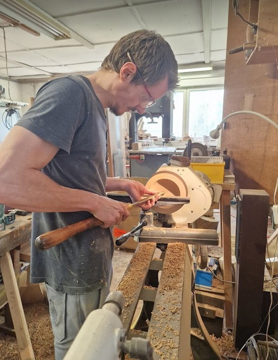 Image 1 of Tavolino da caffè in legno di quercia riciclato &quot;Assel&quot;