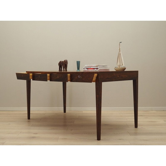 Image 1 of Vintage rosewood desk by Severin Hansen for Haslev Møbelsnedkeri, 1960s
