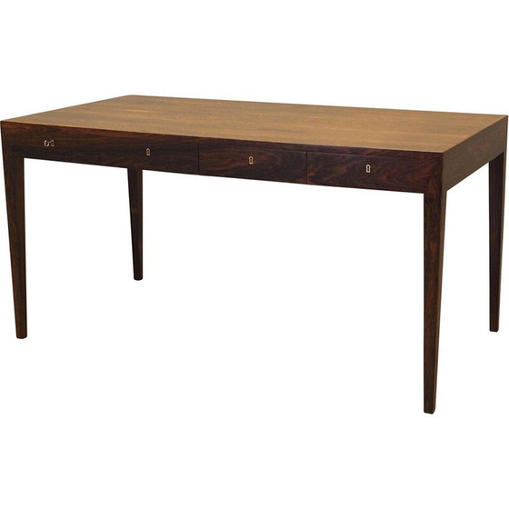 Image 1 of Vintage rosewood desk by Severin Hansen for Haslev Møbelsnedkeri, 1960s