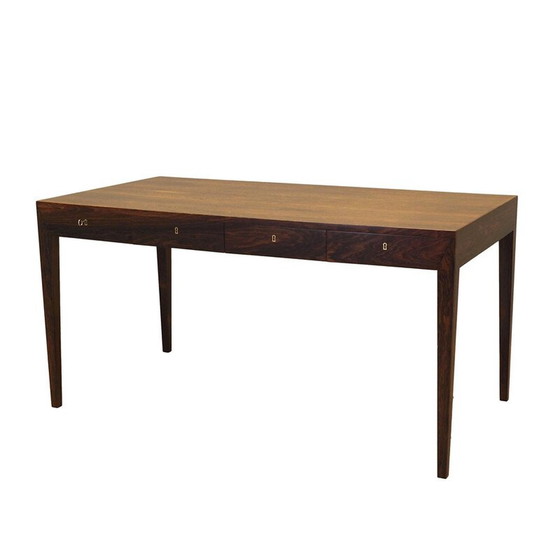 Image 1 of Vintage rosewood desk by Severin Hansen for Haslev Møbelsnedkeri, 1960s
