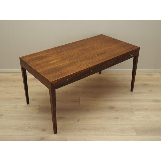 Image 1 of Vintage rosewood desk by Severin Hansen for Haslev Møbelsnedkeri, 1960s