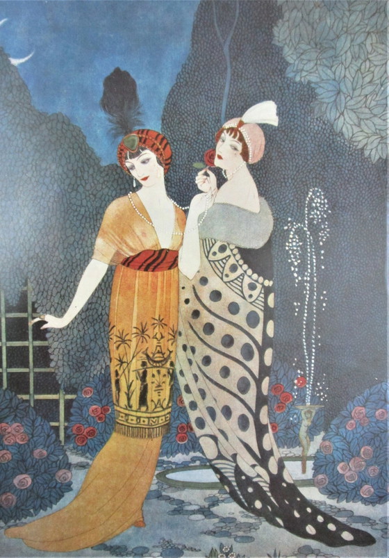 Image 1 of Poster Paul Poiret Nicole Groult Exhibition Paris 1986 Georges Barbier