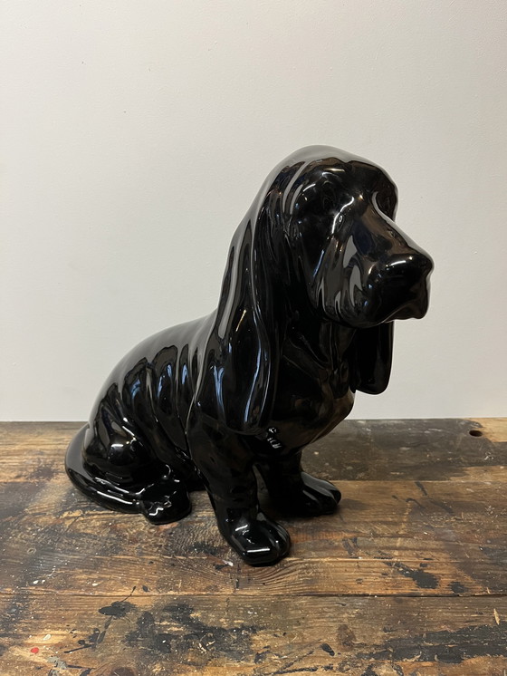 Image 1 of Basset Hound in ceramica d'epoca 