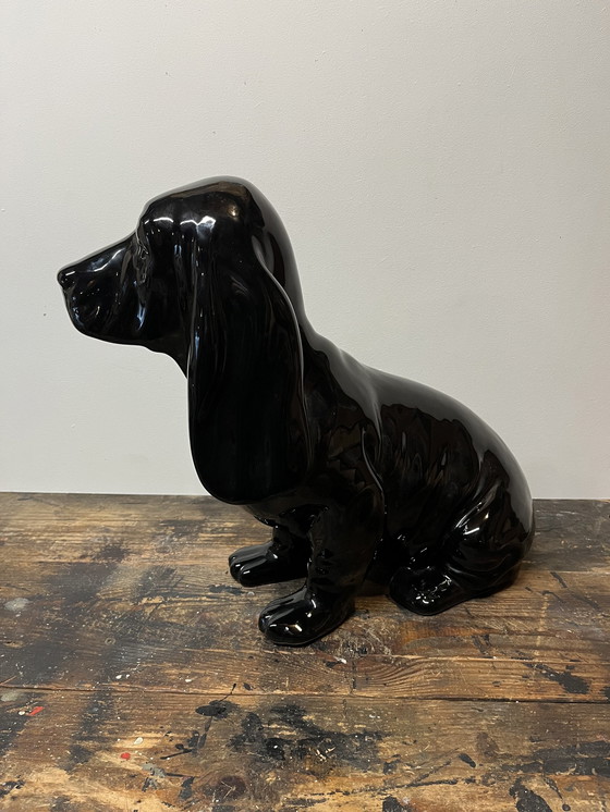 Image 1 of Basset Hound in ceramica d'epoca 