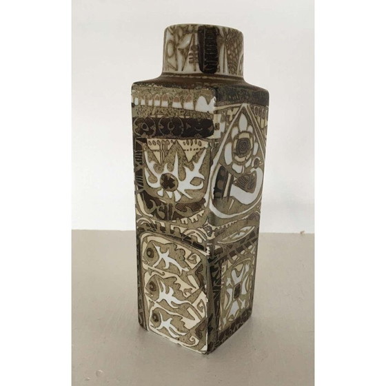 Image 1 of Vintage Baca earthenware vases and bowl by Nils Thorsson for Royal Copenhagen, Denmark 1960