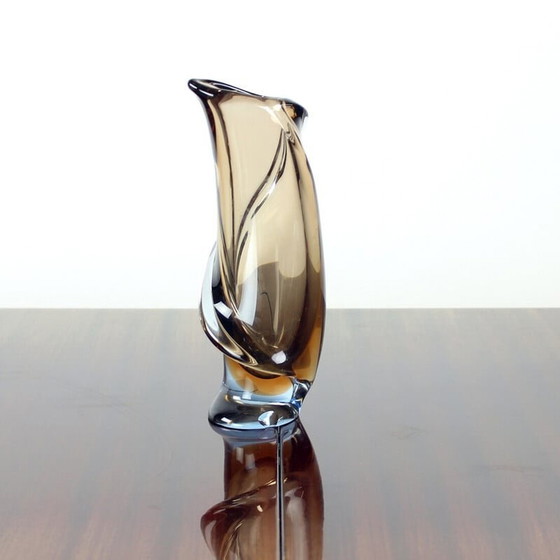 Image 1 of Vintage Art glass vase by Emanuel Beranek, Czechoslovakia 1960s