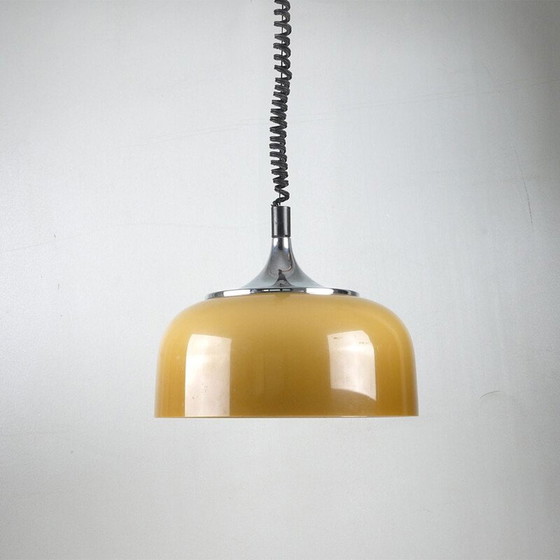 Image 1 of Vintage orange hanging lamp by Harvey Guzzini, 1960s