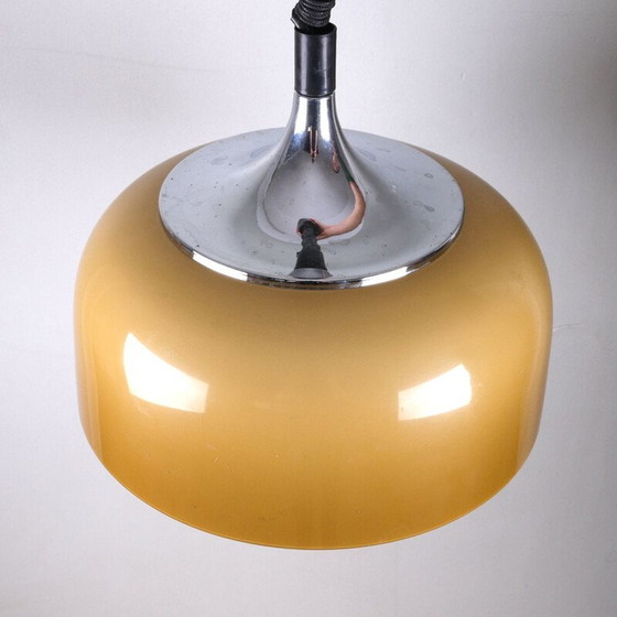 Image 1 of Vintage orange hanging lamp by Harvey Guzzini, 1960s