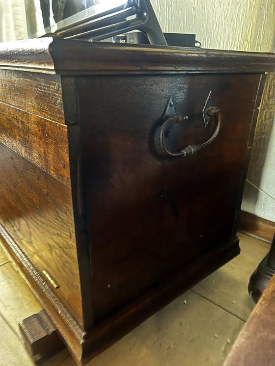 Image 1 of Oak Blanket Box