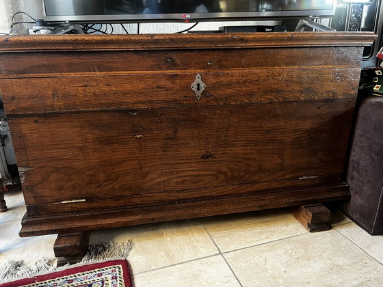 Image 1 of Oak Blanket Box