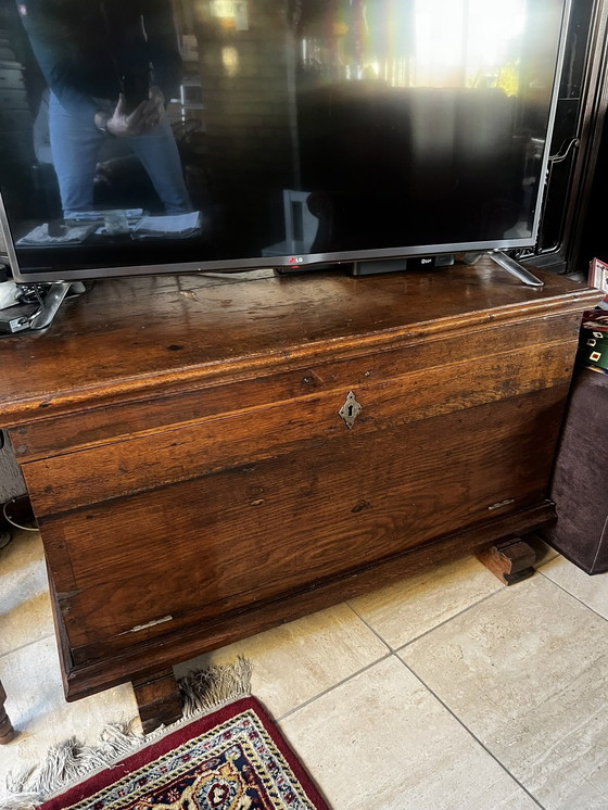 Image 1 of Oak Blanket Box