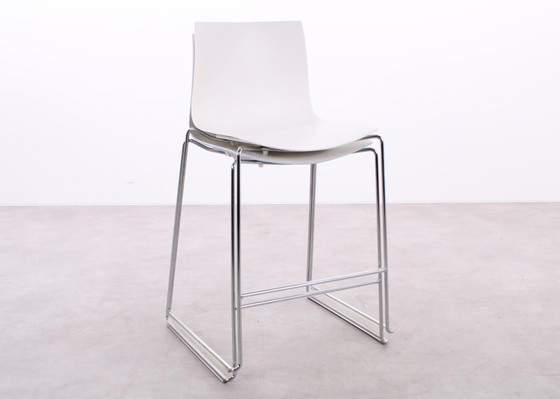 Image 1 of 2x Arper Catifa 46 bar stool low white