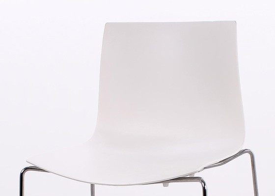 Image 1 of 2x Arper Catifa 46 bar stool low white