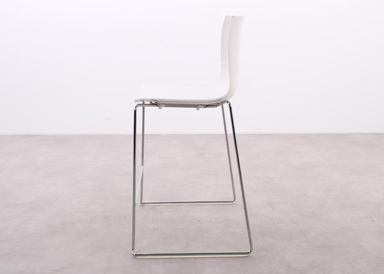 Image 1 of 2x Arper Catifa 46 bar stool low white