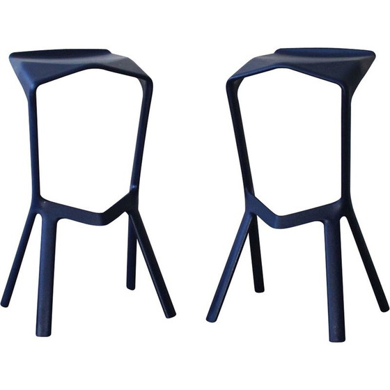 Image 1 of Pair of vintage Miura stools by Konstantin Gcric for Plank, Italy