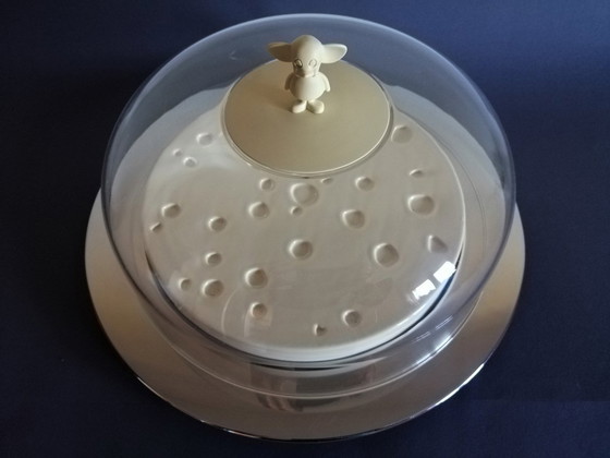 Image 1 of Michael Graves Postmodern Cheese Tray With Mouse Alessi 1986