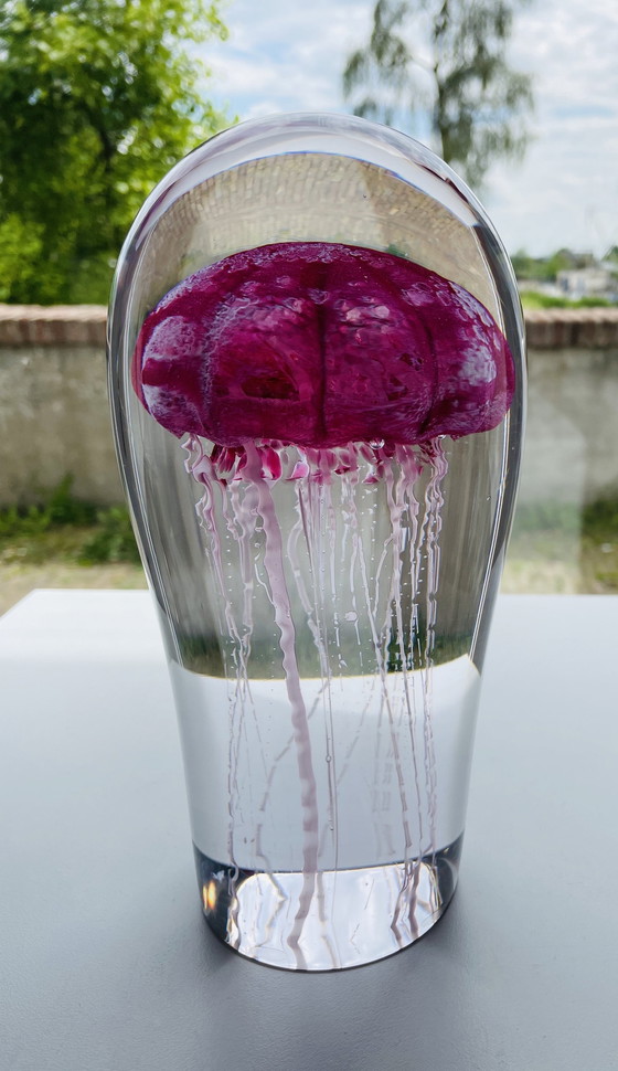 Image 1 of Peter Kuchta " Jellyfish " Unique Glass Object