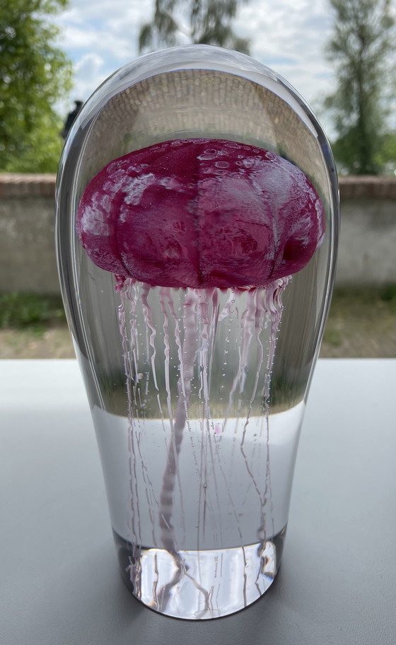 Image 1 of Peter Kuchta " Jellyfish " Unique Glass Object