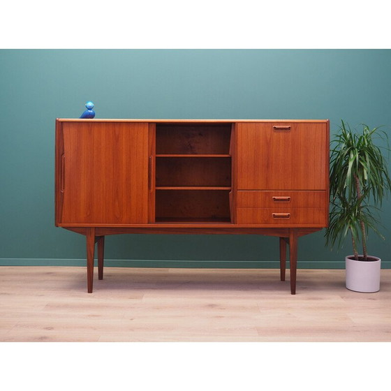 Image 1 of Vintage high sideboard in teak veneer, Denmark 1960