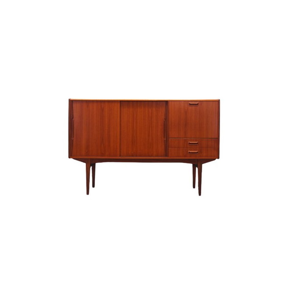 Image 1 of Vintage high sideboard in teak veneer, Denmark 1960