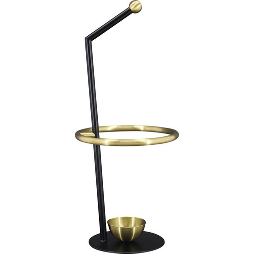 Vintage brass umbrella stand, Czechoslovakia 1980