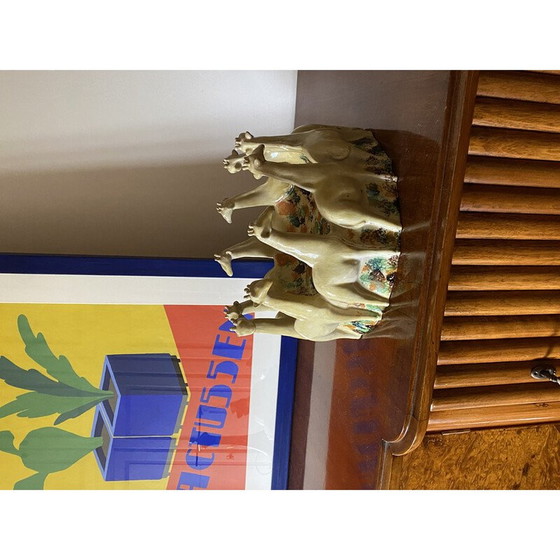 Image 1 of Vintage ceramic giraffe centerpiece, Italy 1990