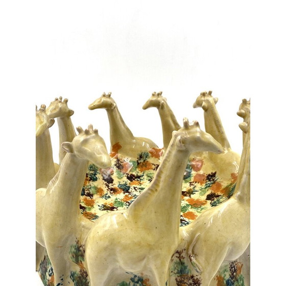 Image 1 of Vintage ceramic giraffe centerpiece, Italy 1990