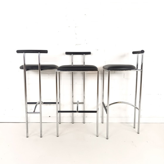 Image 1 of 3x tabouret de bar vintage Tokyo