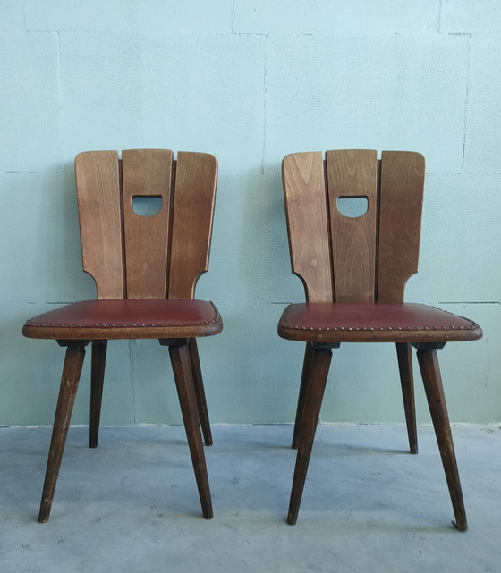 Image 1 of 1950s Brutalist Style Pub Chairs