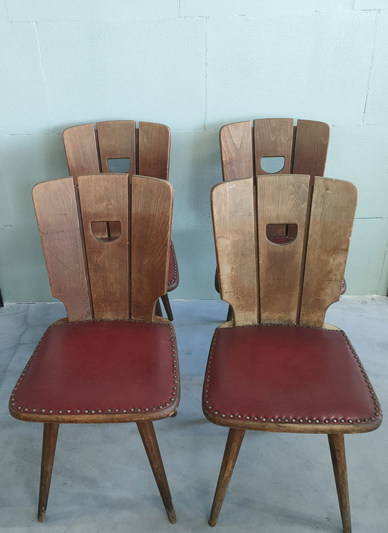 Image 1 of 1950s Brutalist Style Pub Chairs