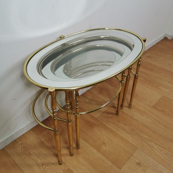 Image 1 of 3x tables d'appoint Hollywood regency